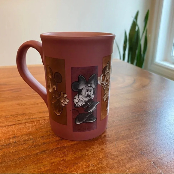 Disneyland Minnie Mouse Coffee Cup Mig  Pink Matte 14oz - Picture 2 of 11